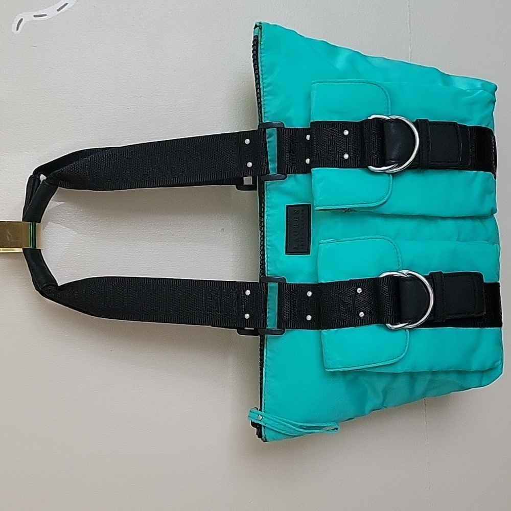 LAUREN Ralph Lauren BLUE NYLON bag.
